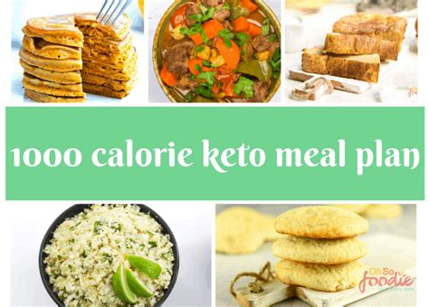 Free 7 Day 1000 Calorie Keto Meal Plan Oh So Foodie