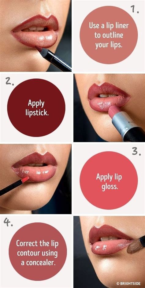 10 Easy Ways To Make Your Lips Look Perfect Apply Lip Gloss How To