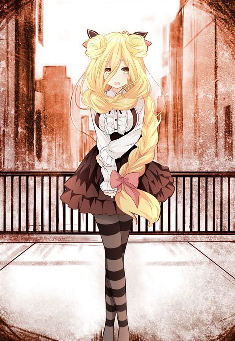Wallpaper Illustration Blonde Long Hair Anime Girls Date A Live Dress Stockings Cartoon