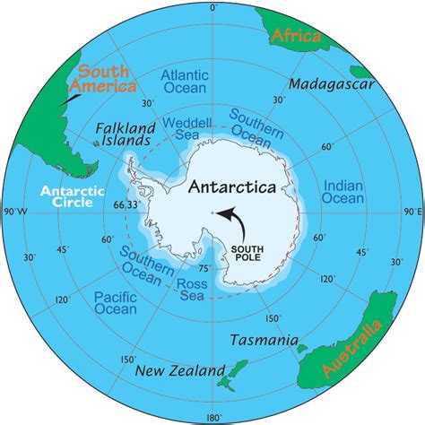 Antarctica Map Map Of Antarctica Facts About Antarctica And The