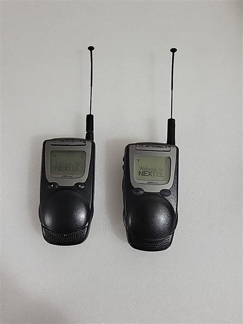 1999 2 Motorola I1000 Plus Nextel Cell Phone Iden Ptt Black