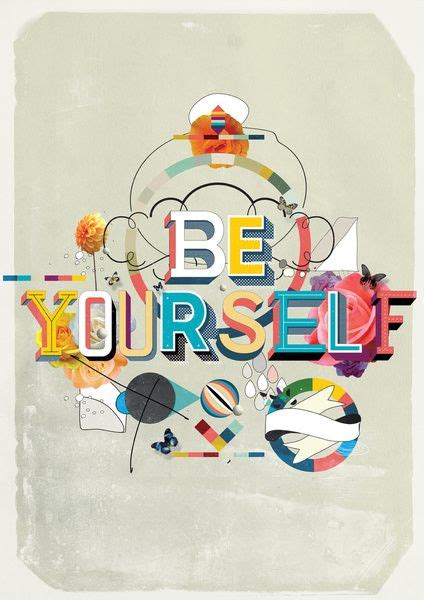 Be Yourself Art Print By Kavan And Co Food For Thought Typography