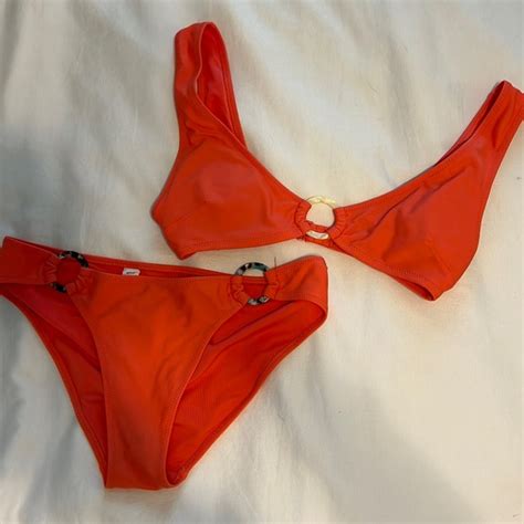 Aerie Swim Orange Aerie Bikini Small Poshmark