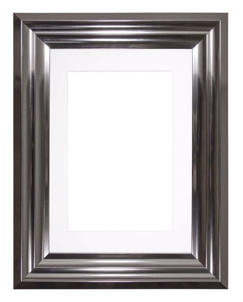 Bucharest Range Wide Frame Picture Photo Frames Decor With Mount Silver