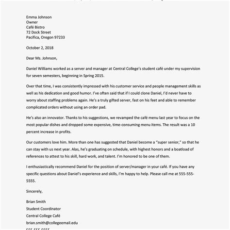 Companies seek specific traits when they choose interns. Sample Recommendation Letters For Internship | Template ...