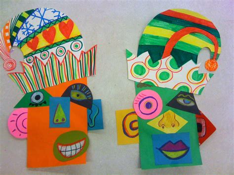 Picasso Faces Using Shapes Lines Patternsstart Opdracht