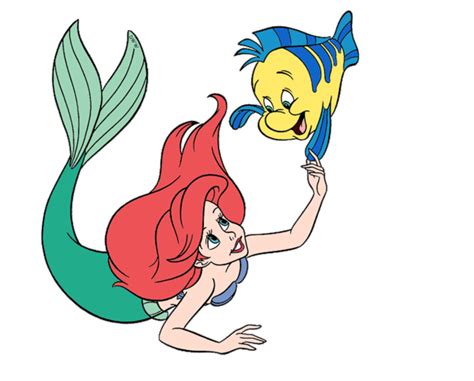 Ariel And Flounder Disney Princess Art The Little Mermaid Ariel The