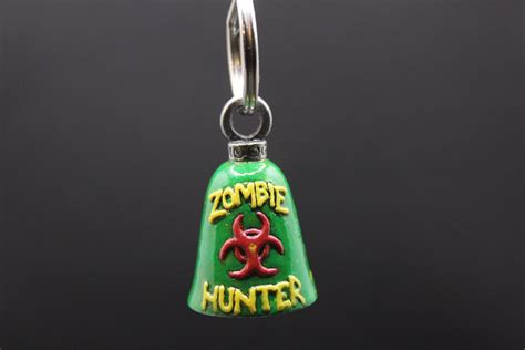 Zombie Hunter Hand Painted Motorcycle Guardian Bell Zombie Etsy