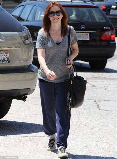 New Mother Alyson Hannigan Is Fighting Fit After Exhausting Workout Daily Mail Online