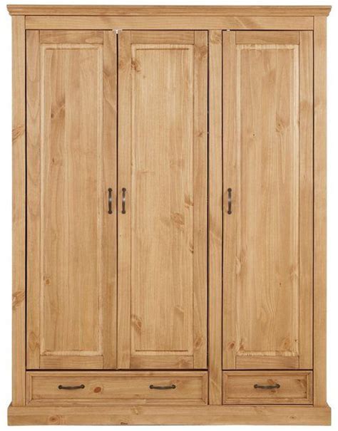 Ein kleiderschrank mit schiebetüren wirkt optisch elegant und dezent. 3-türiger Kleiderschrank »Selma« für das Schlafzimmer, aus massiven Holz, Höhe 190 cm | Closet ...