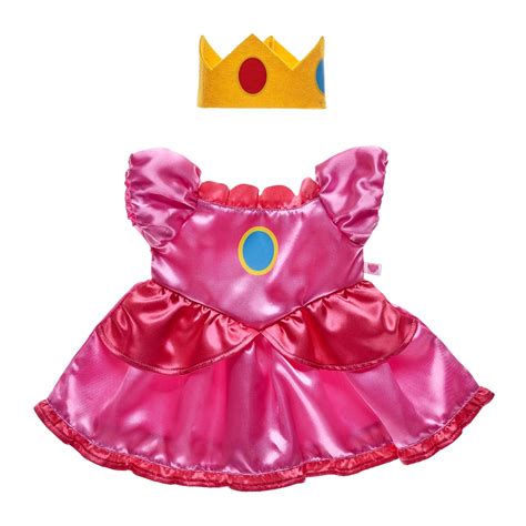 Princess Peach Costume Build A Bear Nintendo Super Mario Collection