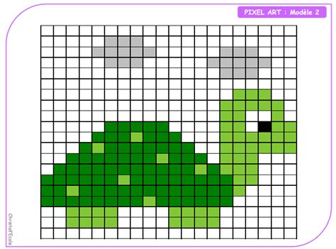 Du coloriage sur quadrillage à reproduire. Le pixel art au cycle 3 - Christall'Ecole