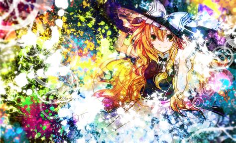 Download Marisa Kirisame Anime Touhou HD Wallpaper