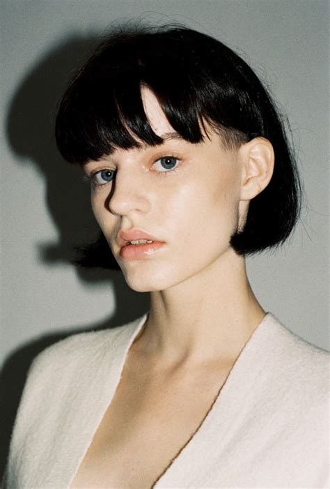 Oyster Go See Shot By Maxwell Clements Short Hair With Bangs