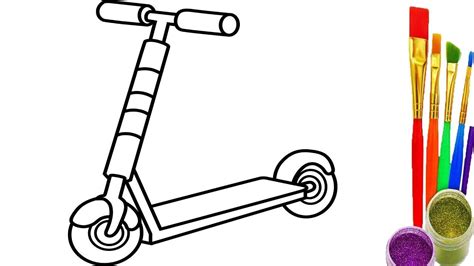 Best Ideas For Coloring Scooter Coloring Sheet