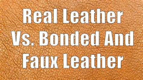 Real Leather Vs Bonded And Faux Leather Dituro Productions Llc Youtube
