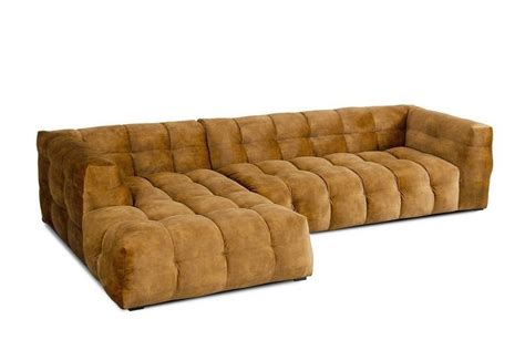 3 sitzer sofa struktur aus lackiertem aluminium, geflochten mit shinotex faser flat oval 6 mm in drei fertigungen: KAWOLA Sofa 3-Sitzer Stoff goldfarben Recamiere links o ...