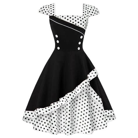 Plus Size S 4xl Women Vintage Dress Rockabilly Feminino Robe Vestidos Hepburn 50s 60s Polka Dot