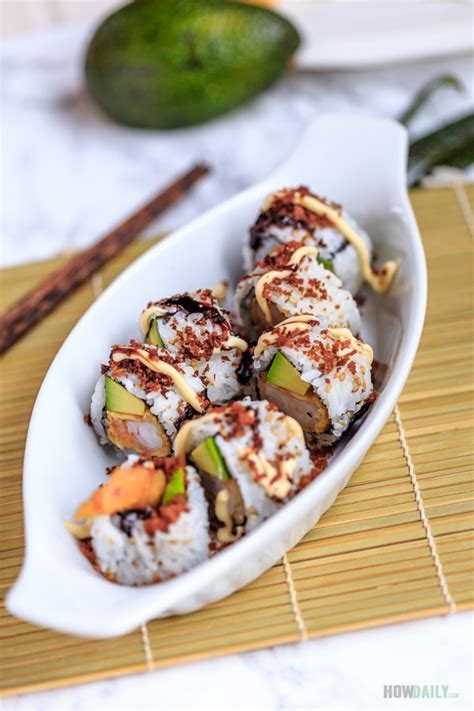 Л., рисовый уксус — 4.5 стол. Shrimp Tempura Roll Recipe - Crispy and Delicious in a ...