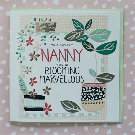 Birthday Card For Nanny By Molly Mae