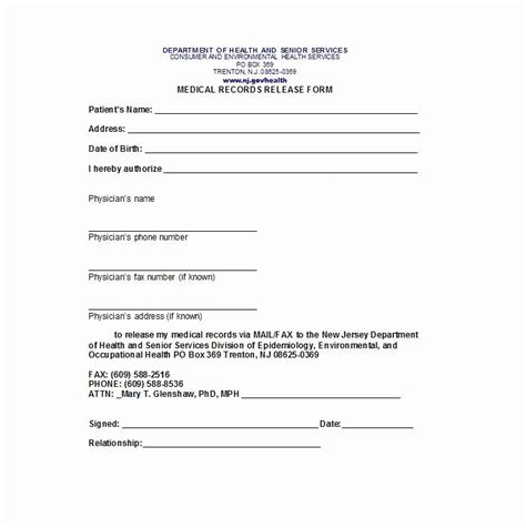 Information Release Form Template Elegant 30 Medical Release Form