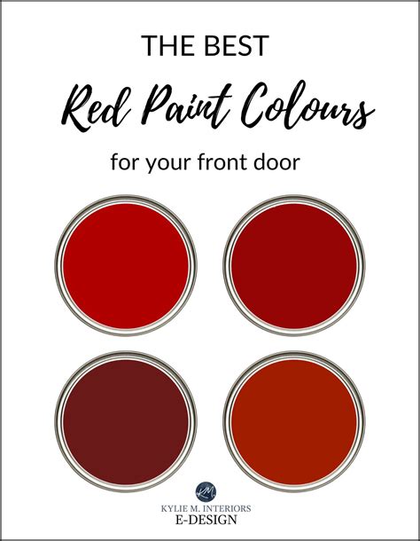 The Best Red Burgundy And Brick Paint Colors For Front
