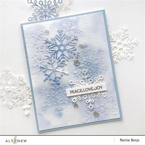 Layered Snowflakes Die Set Christmas Cards Handmade Snowflake Cards