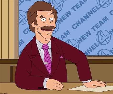 Ron Burgundy Anchorman Bobs Burgers Ron Burgundy Bobs Burgers Easy Drawings