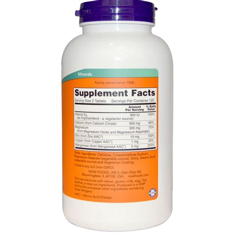 Now Foods Calcium Citrate 250 Tablets