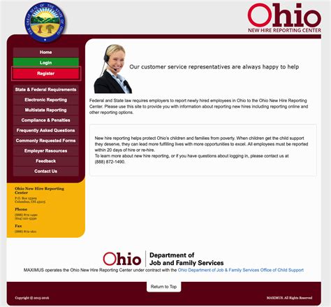 Usa State Payroll Rates Resources State Of Ohio New Hire Reporting