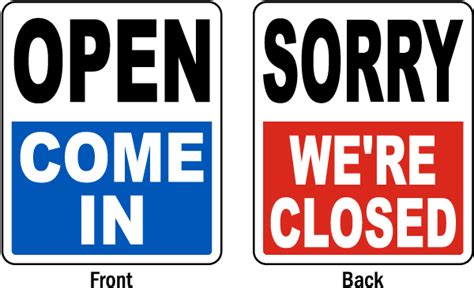 Download Open Come In Sorry Were Closed Sign We Are Closed Sign