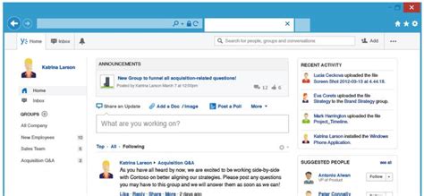 Learn About Yammer Collaborative Software Business Tools