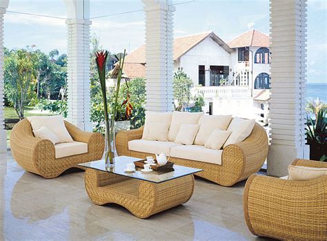 Natural And Traditional Indoor Wicker Furniture For Interior Decor Idea
