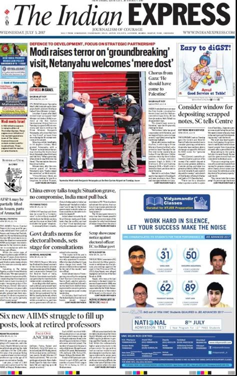 Looking At 2017 Through The Indian Express Front Pages The Indian Express