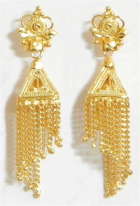 Gold Plated Chandelier Earrings Gold Earrings Designs Gold Jewelry