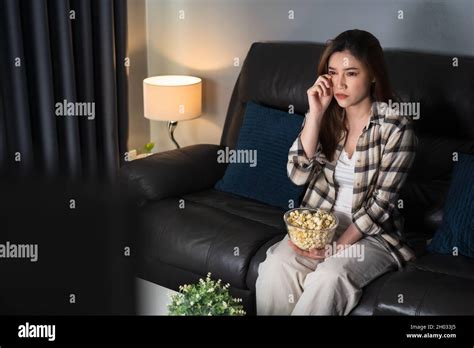 Person Watching Tv Sad Hi Res Stock Photography And Images Alamy