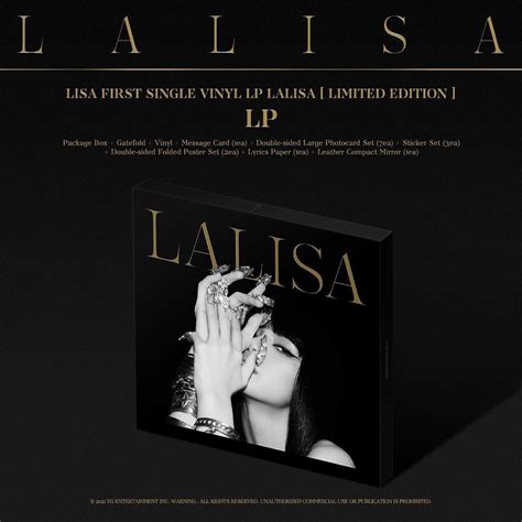211130 Lisa First Single Vinyl Lp Lalisa Limited Edition Pre Order Notice Has Been Uploaded
