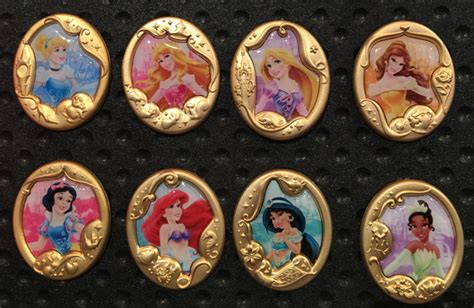 Belle Disney Pin Badge Princess Gold Frame Mystery Collection