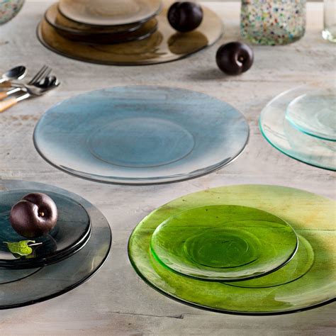 Color Cast Recycled Glass Dinnerware Collection Vivaterra