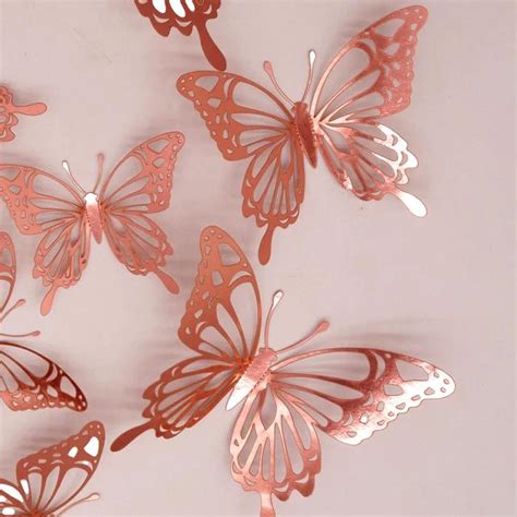 Pcs Set D Bronze Butterfly Decoration Topper Cake Decorating