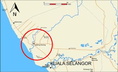 If you travel with an airplane (which has average speed of 560 miles) from selangor to kampung tanjung karang, it takes 0.06 hours to arrive. Map of Tanjung Karang, Kuala Selangor | Download ...