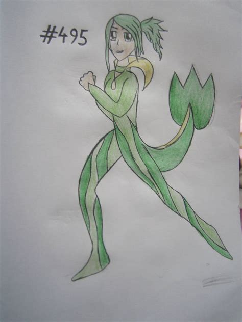 Snivy Gijinka By Marshmallowwhip On Deviantart