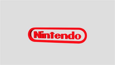 Nintendo Logo Download Free 3d Model By Cloud Cloudstormchnl