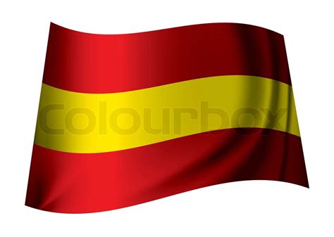 Spanien Flag Spansk Stock Vektor Colourbox
