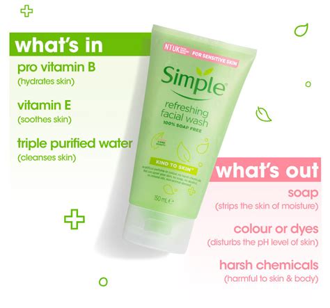 Simple Kind To Skin Refreshing Facial Wash 150 Ml