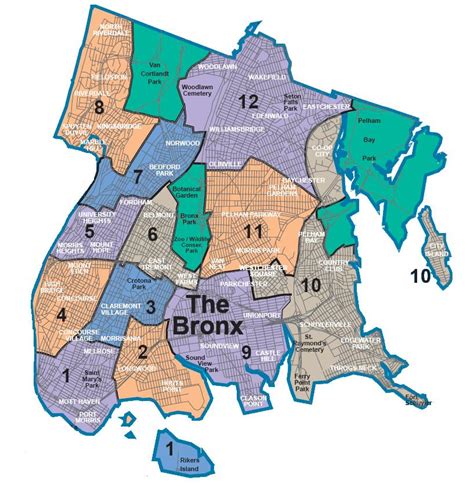 Mappa E Cartina Dei 5 Zone Boroughs E Quartieri Di New York
