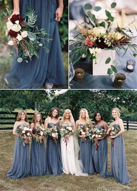 Beautiful Dusty Blue Bouquet 21 Wedding Colors Wedding