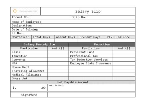 Excel Templates Salary Slip Excel Template
