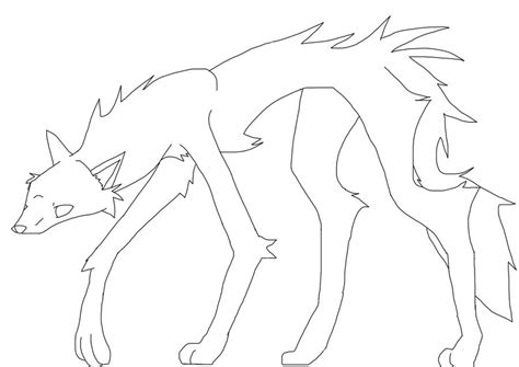 Free Wolf Lineart By Acer0 On Deviantart