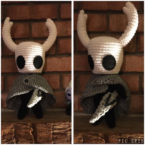 Just Finished Up This Hollow Knight Plush Wrote The Pattern As I Went